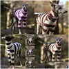 Dog Apparel Stripe High Collar Pets Clothes Personality Pet Dog Accessories Hound Coats Two Long Sleeves Soft Coat Dogs Supplies New Dhga2