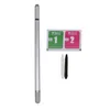 Hoge gevoeligheidsvezels en stoffen capacitieve stylus 3-in-1 3-tip universele touchscreen pen voor alle tablets mobiele telefoons