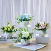 Decoratieve bloemen eenvoudige geometrische simulatie Bloem ornamenten woonkamer Tafel Pot Decoraties Home Groene bonsai Decoratie