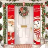 Kerstdecoraties speelgoedbenodigdheden deur decoratie vrolijk banner decor voor huis hangende kerst ornament navidad happy year 221123