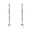 Charme OEVAS 100% 925 Sterling Silver High Carbon Diamond Long Drop Boucles d'oreilles pour les femmes de mariage fiançailles Party Fine Jewelry Wholesale 221119