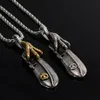 High Quality Titanium Steel Feather Eagle Claw Pendant Chains Necklace For Mens Trendy Japan Goro039s Joyas Male Bijoux4113027