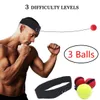 Stansbollar Boxning Reflex Ball Set 3 Sv￥righetsniv￥ med justerbar pannband f￶r hastighetsreaktion Agility Training 221122