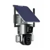 4K Dual Lens IP Cameras Two Way Audio Floodlight 4x 10x Zoom Batteridriven Human Tracking 8MP WiFi 4G Y5 Solar PTZ Camera