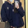 Sweats à capuche pour femmes Sweatshirts American High Street Marque Rétro Pull à capuche Hommes et femmes Automne Ins Lâche All Match Couple Drapé Manteau Vêtements Tops 221122