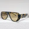 Sierra Designer Zonnebril peri011f Men Women Fashion Sun Glazen Ovaal frame met Golden Palm Tree -logo en originele doosmaat 55 18 145