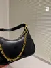 Womens shoulder bags Handbags genuine Leather Aphrodite luxury designer bag metal letter Meniscus New lady armpit bag corss body h2357