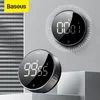 Kitchen Timers Baseus Magnetic Digital Manual Countdown Alarm Clock Mechanical Cooking Shower Study Stopwatch 221122