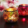 Mosaic Candle Holder Color Glass Candlestick Wedding Decoration Ornaments Multifunctional Household Flower Pot