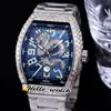 44mm Vanguard V45 Mens Watch 3D Dragon King Dial Black Dial Rectangle Diamonds Dial Stick iceed Out Diamond Rose Steel Bracelet Watches Hellowatch