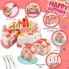 Cocinas Jugar Comida 83 Unids DIY Cocina Juguete Pretender Cortar Cumpleaños Pastel Juguetes Decoración Fiesta Juego de rol Bebé Regalo Educativo 221123