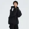 Neue Winter Paar Dicke Kapuze Baumwolle Jacken Mantel Spleißen Warme Parka Kleidung Mode Straße Trend Outer Solide Baumwolle Jacke CT70