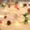 弦鉛銅ワイヤーライトクリスマスキャビネット装飾ミニストリングバッテリーマルチコロ
