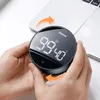 Kitchen Timers Baseus Magnetic Countdown Stopwatch Manual Rotation Counter Work Sport Study Alarm Clock LED Digital Cooking 221122