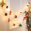 弦鉛銅ワイヤーライトクリスマスキャビネット装飾ミニストリングバッテリーマルチコロ