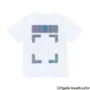 OFS Lüks T-Shirt Erkek Marka Tasarımcı Tişörtleri Tees Moda Offs Dini Yağlı Boya Mektubu Arka Ok Tshirts Giyim Giyecek Pamuk Kadınlar