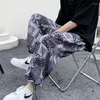 Мужские брюки уличная одежда, мужчина, мужская модная хип -хоп беггера, спортивные штаны мужчина 2022 Свободный японский мужчина Casua 5xl 5xl