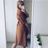 Women's Jumpsuits Rompers spring summer women blouses casual loose long shirts lady tops blusas fashion female batwing sleeve solid shirt dress lady 221123