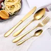 Dinnerware Sets Stainless Steel Spoon Fork Knife Set Kit Kitchen Cutlery Utensils Travel Tenedores Acero Inoxidable DL6DCS