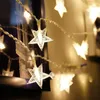 Strings Snowflake LED String Lights Fairy Festoon Light Battery Garland Decorações de Natal 2022