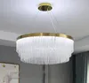 Nordic Lamp Main Living Room Postmodern Chandeliers Luxury High-End Bedroom Lamp Atmospheric Home Restaurant Crystal Pendant Light