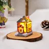 Dekoracje świąteczne Lekkie dom Kerstdorp Village for Home Xmas Prezenty Ozdoby Rok Natale Navidad Noel 221123