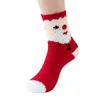 Femmes Chaussettes De Noël Père Noël Flocon De Neige Elk Bas De Bande Dessinée Hiver Serviette Chaude Éponge Floue Mi Niveau Chaussettes Pour Dame Filles Cadeau Décoration De Noël Bas