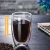 Kubki podwójne szklane szklane kubek napój espresso kubek kubek piwo kubki kubki w koktajlu z wina z luzem
