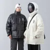 Men's Down Parkas Men's and woman Fashion Coat Winter New Couple Printed Cotton Clothing