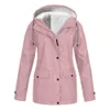 Women's Jackets Autumn Winter Plus Velvet Outdoor Jacket Windproof Waterproof Mountaineering Hooded Coat 221122