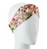 Designer 100% Soie Croix Bandeau Femmes Fille Élastique Bandes De Cheveux Rétro Turban Headwrap Cadeaux Fleurs 8822