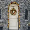 Ghirlande di fiori decorativi per la porta d'ingresso Segno di benvenuto Decorazione Festa del raccolto Ghirlanda Parete Finestra Fattoria Festa Casa per le vacanze