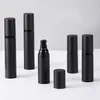 Empty Black Frosted Plastic AS Spray Pump Bottles Airless 15ml 30ml 50ml Dispenser for Cosmetic Liquid/Lotion SN308