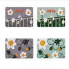 Bath Mats Inyahome Shower and Room Flower Floor Mat Carpet Rugs Water Absorbent Non-Slip Soft Microfiber mats Machine Washable 221123