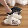 Slippers Women Winter Warm Furry Indoor Plush Home Bear Couples Flip Flops Bedroom Cotton Slipper Chaussure Femme 221122