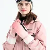 Gants de ski Cinq doigts Gants de haute qualité vers le bas des femmes hiver épaississement mignon équitation protection des mains imperméable coupe-vent snowboard ski 221123