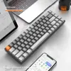 K68 Dual-Mode Bluetooth Compatible 5.0 Mechanical Gaming Keyboard 2.4G 68 Keys Hot-swappable Wireless Mechanical Keyboard For PC