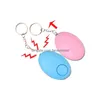 Alarm Systems 110Db 5 Colors Egg Shape Self Defense Alarm Girl Women Security Protect Alert Personal Safety Scream Loud Keychain Sys Dhbpz