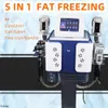Vet 360 Freezing Slimming Machine 5 in 1 cryotherapie Cellulitisverwijderingsapparatuur Cool Body Sculpting Cryolipolysis Device RF Radiofrequentie Cavitatie Lipolaser