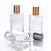 30 ml Crystal Glass Spray Parfymflaska Klar parfym Atomizer Tjockglas tom-spray parfymflaskan SN4253