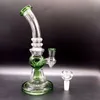 8,5-Zoll-Glas-Wasserbong-Wasserpfeifen, geschlitzter Duschkopf, Dab-Rigs, Recycler-Rauchpfeifen mit 14-mm-Innengewinde