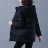 Women's Down Parkas Women Winter Jacket Long Warm Female Thicken Coat Cotton Padded Parka Hooded Outwear Plus Size 4XL H680 221123