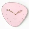 Wall Clocks Cute Art Clock Creative Pink Silent Fashion Watch Kitchen Wood Reloj Pared Cocina Bedroom Minimalist Decoration