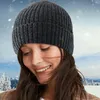 Boinas chapéus de inverno para gorros unissex de malha de lã sólida hap