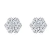 Anti-allergique S925 Sterling Silver Pass Diamond Test Moissanite Boucles d'oreilles Goujons Joli cadeau pour hommes femmes