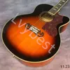 Lvybest Elektro Gitar 43 "Jumbo Eksik Açılı J200 Serisi Sunset Akustik Gitar