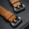 Smart Straps Luxury Crazy Horse Leather Bracelet Band Fit IWatch 8 7 6 5 4 SE STRAP لسلسلة Apple Watch 38/40/41mm 42/44/45 مم.