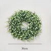 Decorative Flowers 50cm Artificial Fake Flower Christmas Garland Home Decoration Hanging Door Wedding Decor Wreath Plastic Green Plants