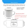 Mugs Merci Print Coffee Creative Enamel Cups Drinks Water Milk Cup School Home Handle Drinkware Teacher Gifts 221122