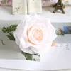 Couronnes De Fleurs Décoratives 30pcsLot 9cm-10cm Grande Rose Blanche Artificielle Soie Têtes De Fleurs DIY Décoration De Mariage Guirlande Scrapbooking Artisanat Faux 221122